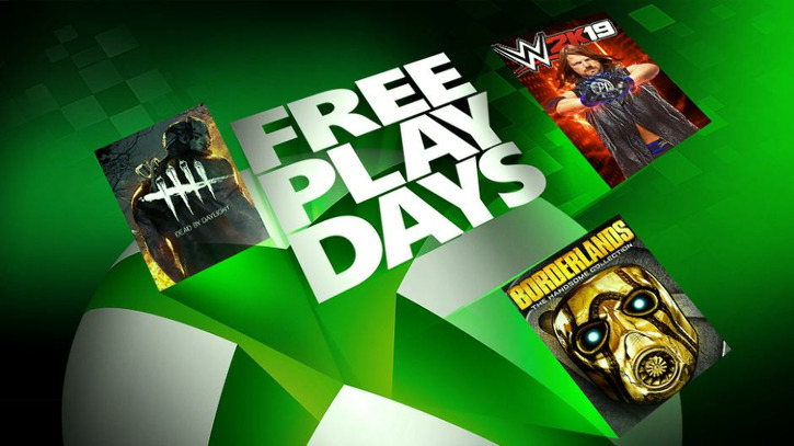 Xbox Free Play Days: WWE 2K19, Borderlands: The Handsome Collection, Dead by Daylight