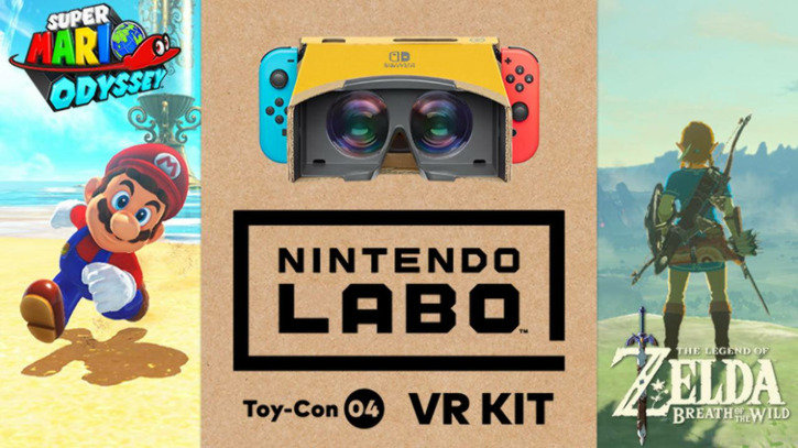 Super Mario Odyssey и The Legend of Zelda: Breath of the Wild получат поддержку Nintendo Labo VR
